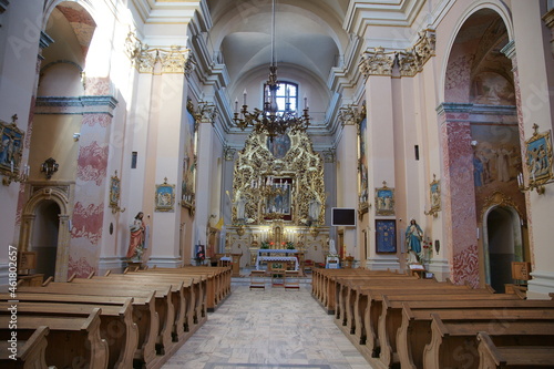 Nawa główna. Klasztor Kamedułów. Wigry. Polska - Podlasie.