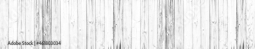 Panorama of old white wooden texture backgrounds for design. 