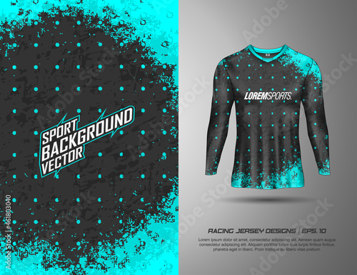 T shirt with texture grunge sports abstract background for extreme jersey team, racing, cycling, football, gaming, backdrop wallpaper