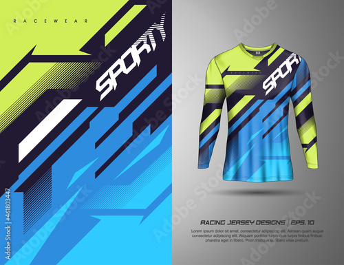 T shirt with texture grunge sports abstract background for extreme jersey team, racing, cycling, football, gaming, backdrop wallpaper