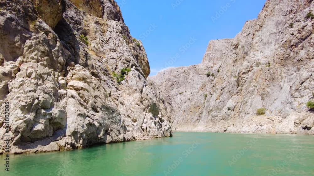 Beautiful and exciting canyon on Euphrates River, Huge steep cliffs. Dramatic geological wonder and Beautiful Biblical Landscape, Religion concept. 4k gimbal shoot. Tigris and Euphrates Beautiful and exciting canyon on Euphrates River, Huge steep cliffs. Dramatic geological wonder and Beautiful Biblical Landscape, Religion concept. 4k gimbal shoot. Tigris and Euphrates