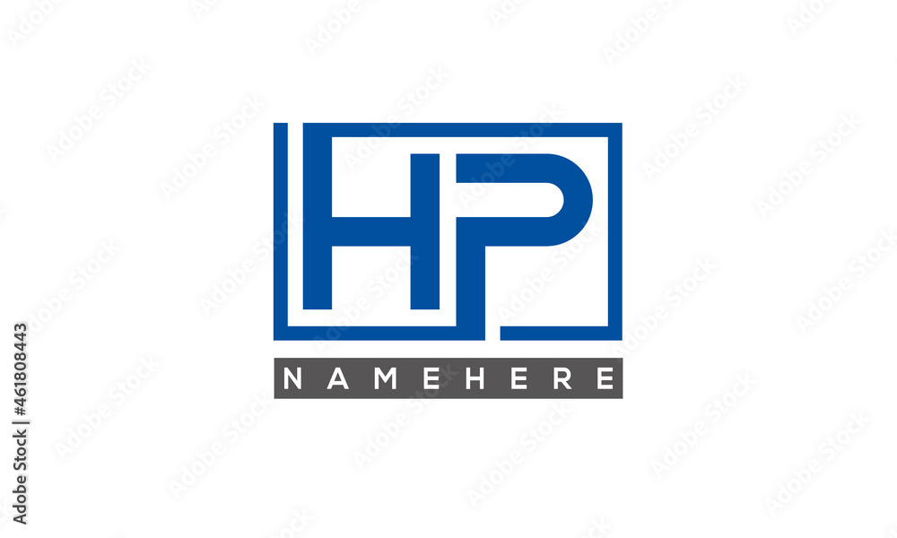 HP creative three letters logo HP creative three letters logo