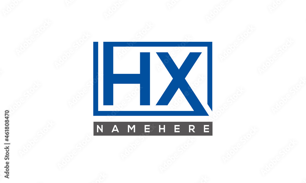 HX creative three letters logo HX creative three letters logo