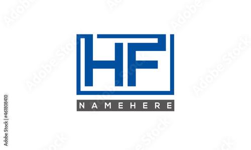 HF creative three letters logo 