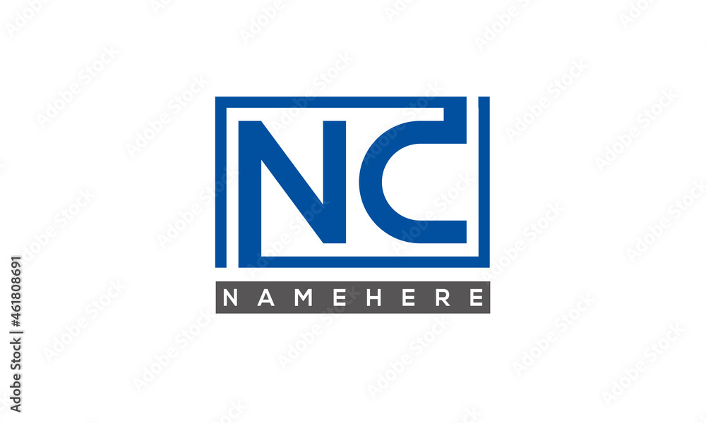 NC creative three letters logo NC creative three letters logo