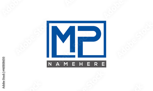 MP creative three letters logo 