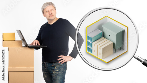 man is looking for Storage ...