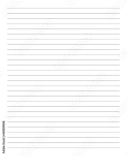 Grid paper. Abstract striped background with color horizontal lines. Geometric pattern for school, wallpaper, textures, notebook. Lined paper blank isolated on transparent background