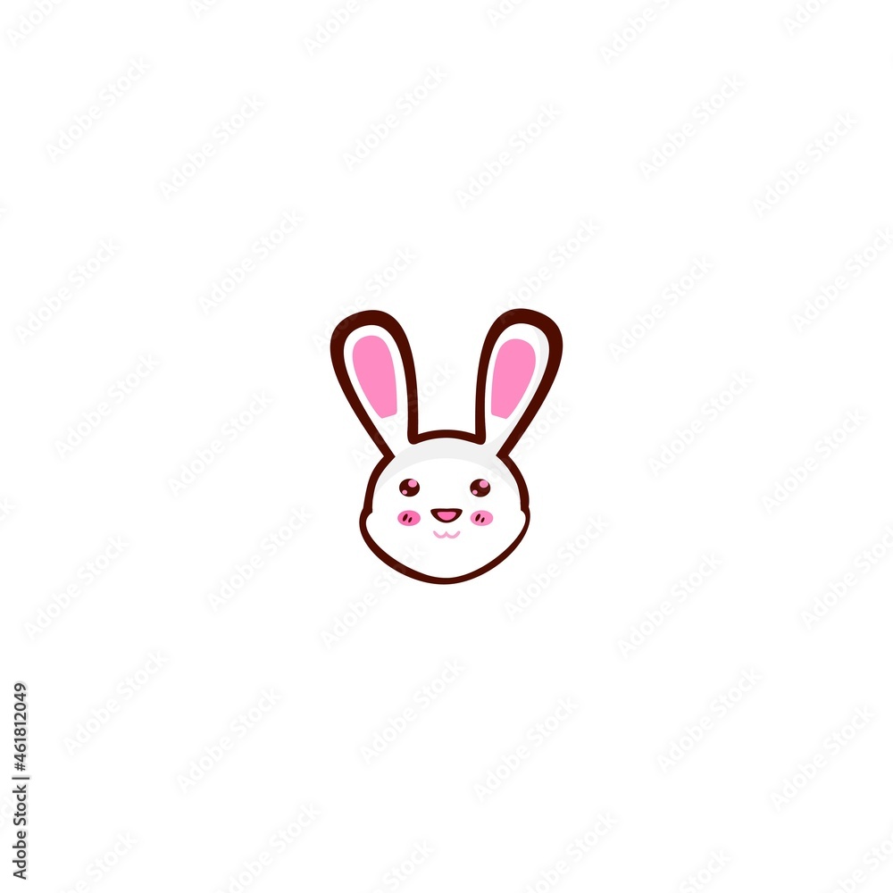 Obraz premium icon rabbit cute design illustration