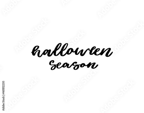 halloween season lettering