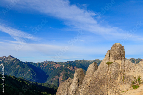 燕岳山頂付近の花崗岩帯 © yuuki