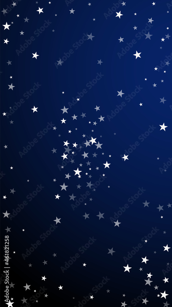 Fototapeta premium Random falling stars Christmas background. Subtle