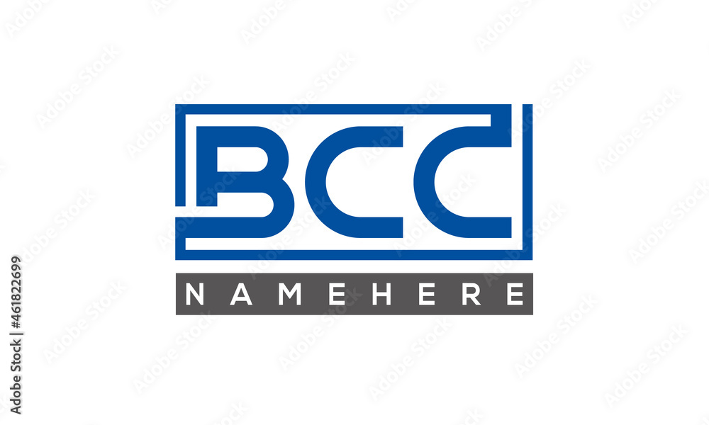BCC creative three letters logo BCC creative three letters logo
