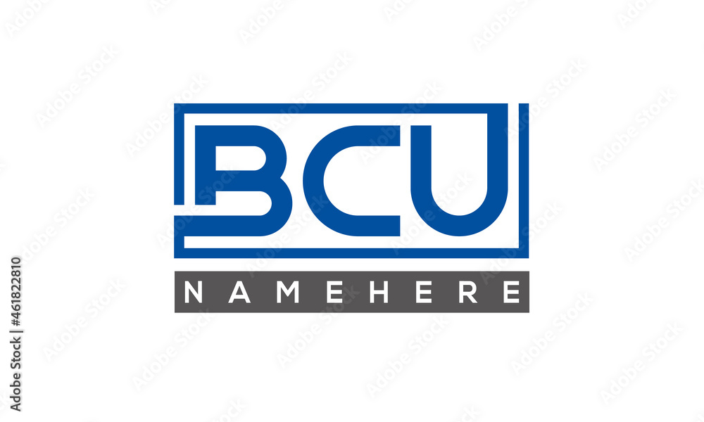 BCU creative three letters logo BCU creative three letters logo