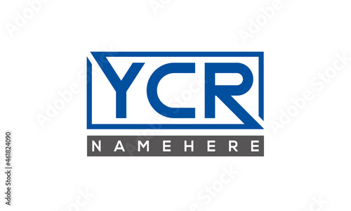 YCR creative three letters logo 