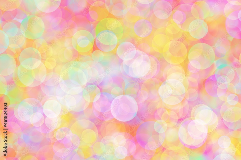 Bokeh dot colorful shiny sparkling light of various colors glittering illustration for abstract background template designs, paper, cards, flyer, banner, advertising, brochures, poster, frame