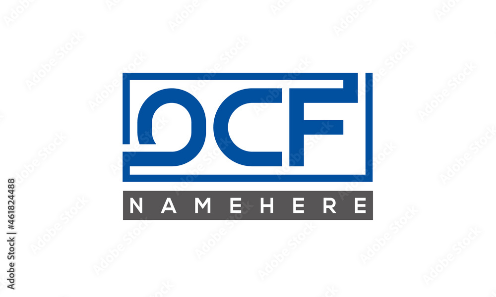 OCF creative three letters logo OCF creative three letters logo