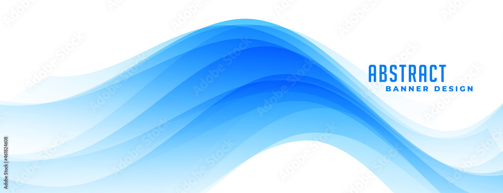 wavy abstract blue banner design wavy abstract blue banner design