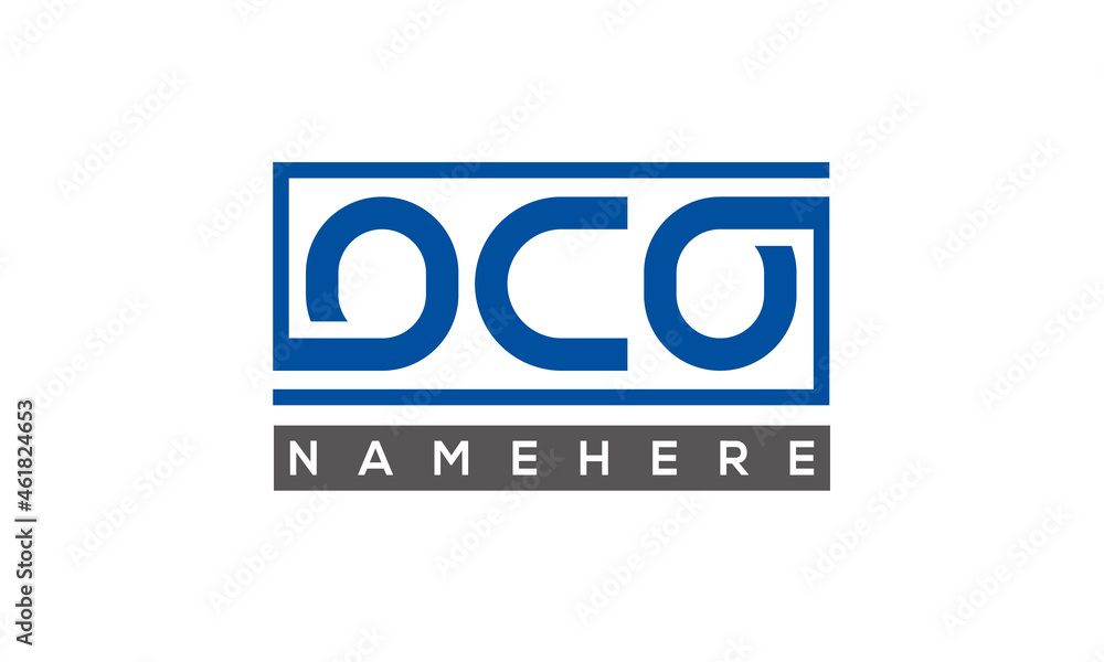 OCO creative three letters logo OCO creative three letters logo