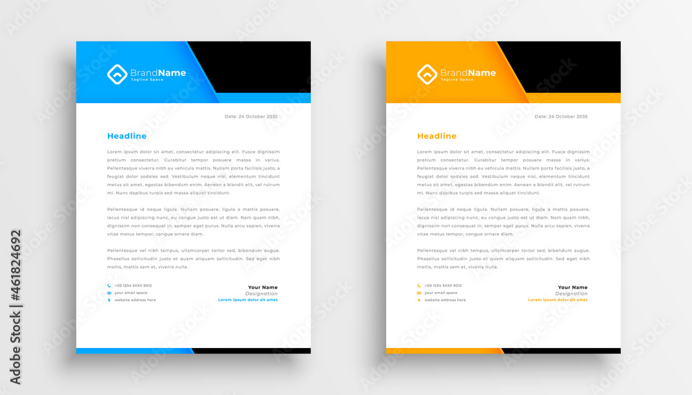 geometric company business letterhead template geometric company business letterhead template