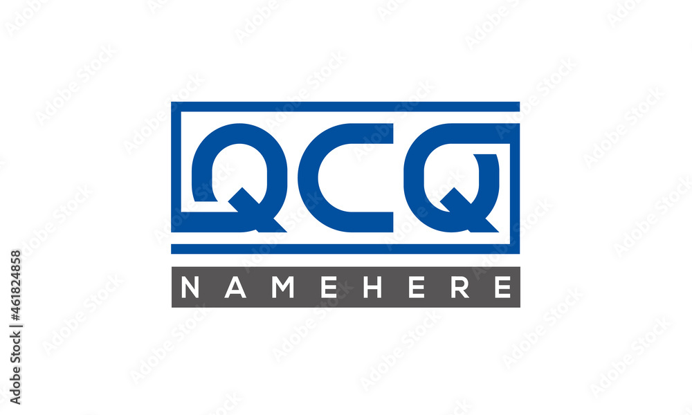QCQ creative three letters logo QCQ creative three letters logo