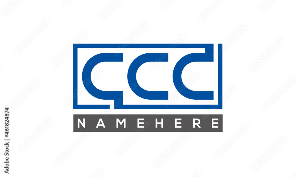CCC creative three letters logo CCC creative three letters logo