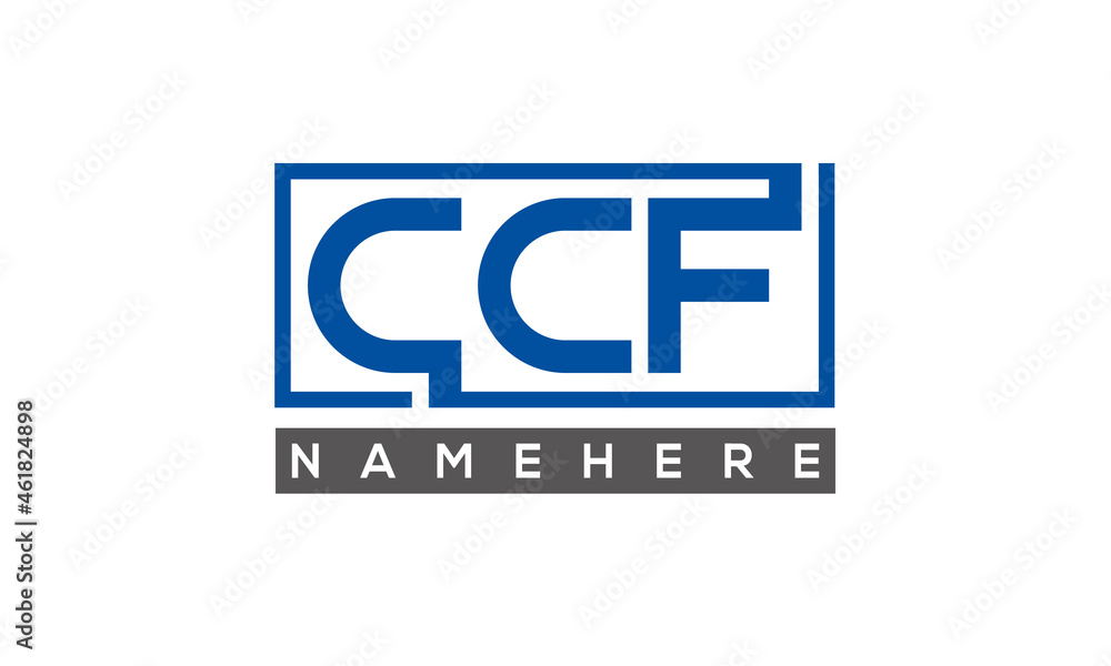 CCF creative three letters logo CCF creative three letters logo
