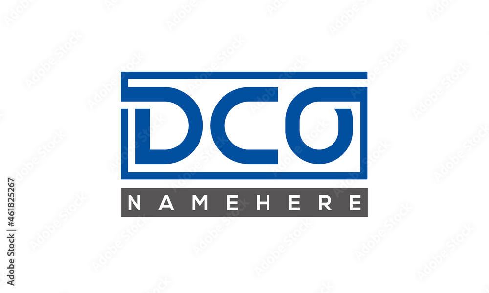 DC creative three letters logo DC creative three letters logo