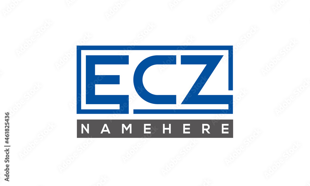 ECZ creative three letters logo ECZ creative three letters logo