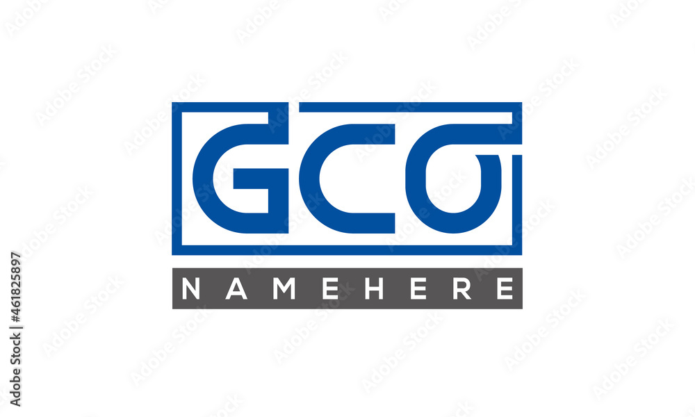 GCO creative three letters logo GCO creative three letters logo