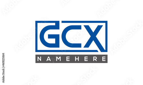 GCX creative three letters logo