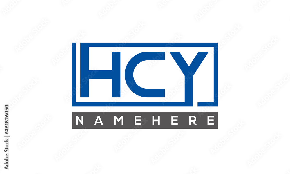 HCY creative three letters logo HCY creative three letters logo