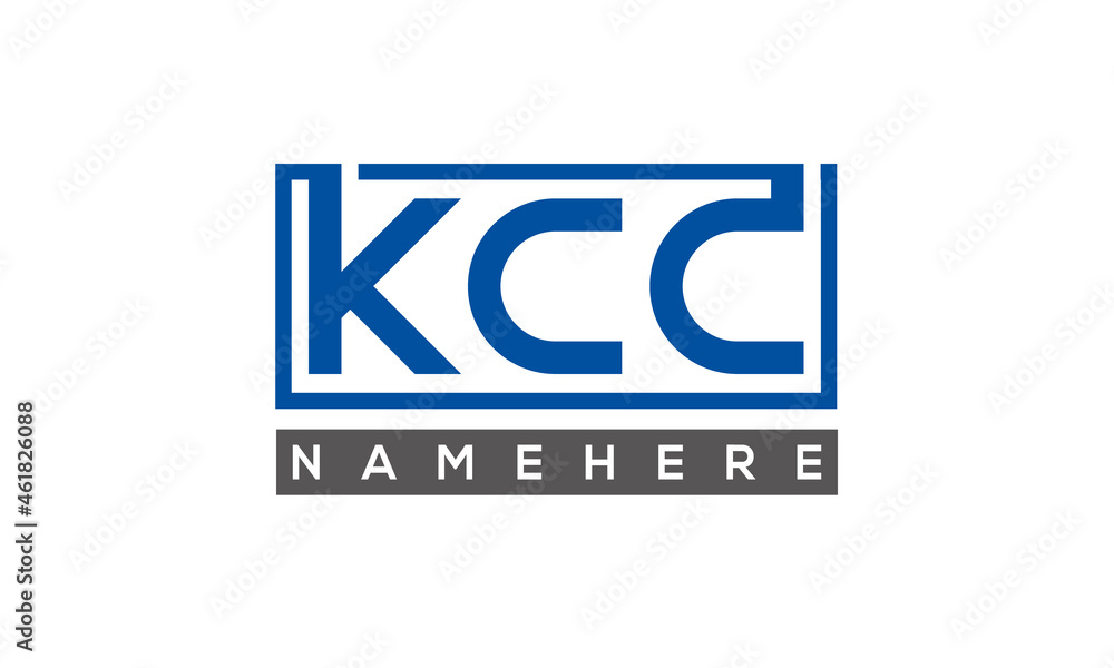 KCC creative three letters logo KCC creative three letters logo