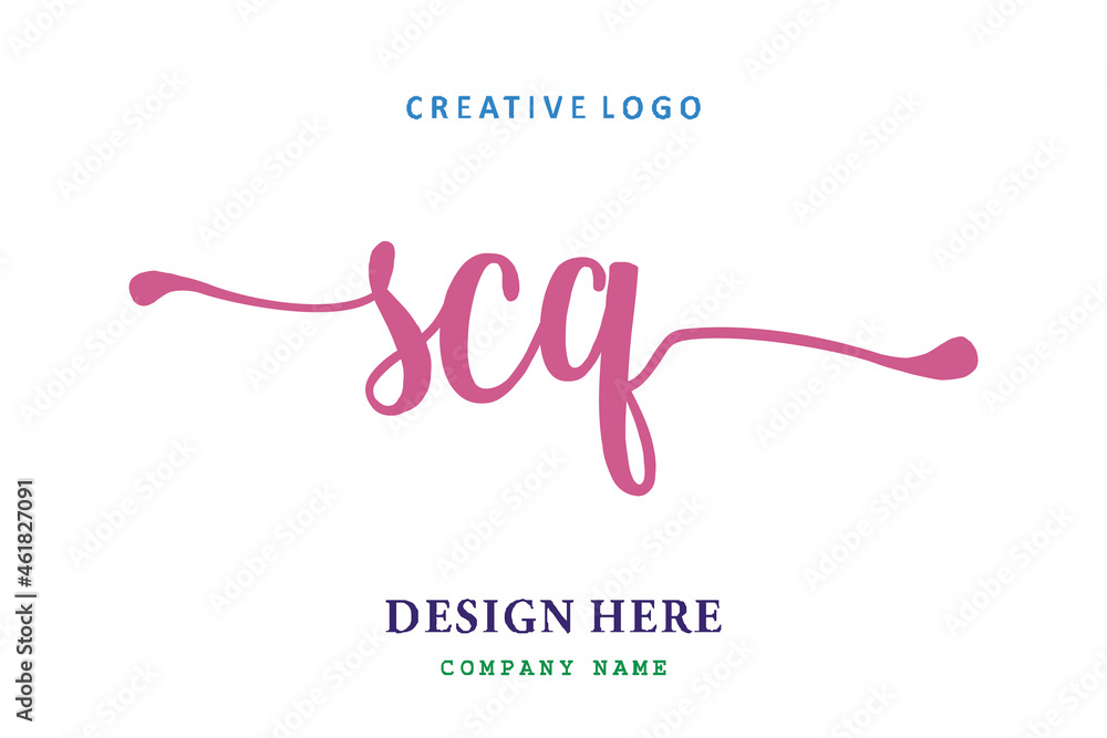 SCQ lettering logo is simple, easy to understand and authoritative