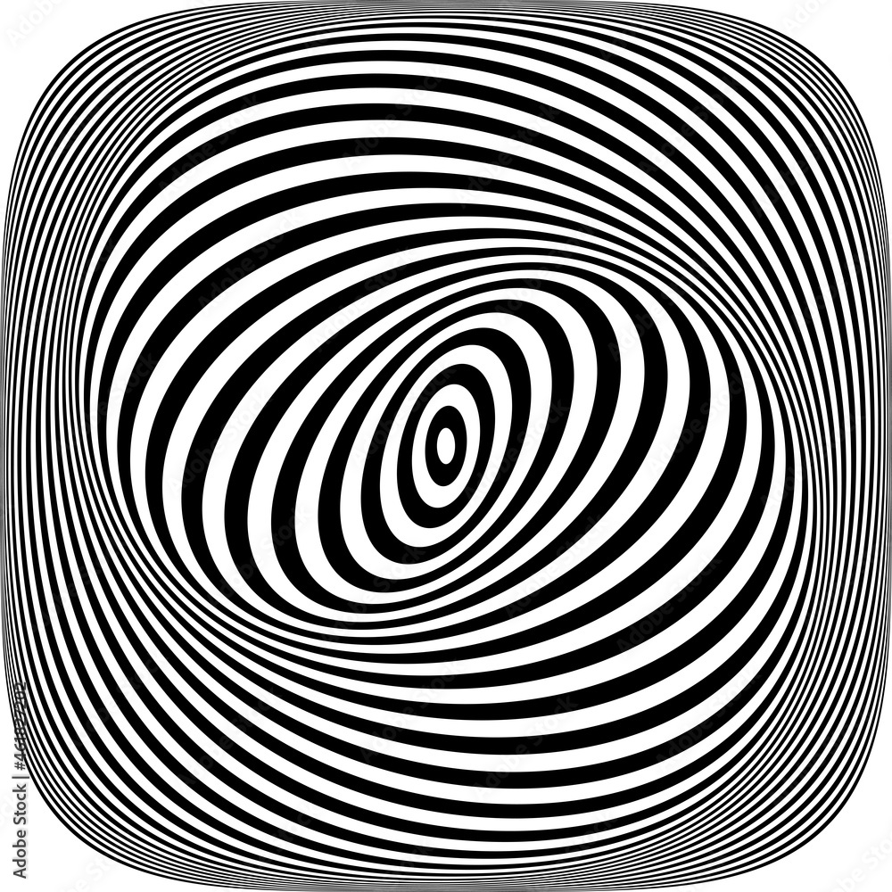 Illusion of swirl spiral vortex movement in op art pattern. Illusion of swirl spiral vortex movement in op art pattern.