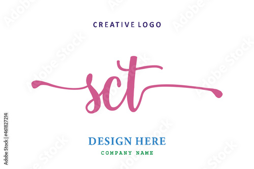 SCT lettering logo is simple, easy to understand and authoritative