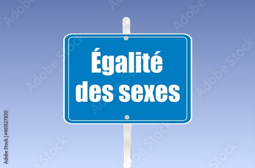 panneau égalité des sexes