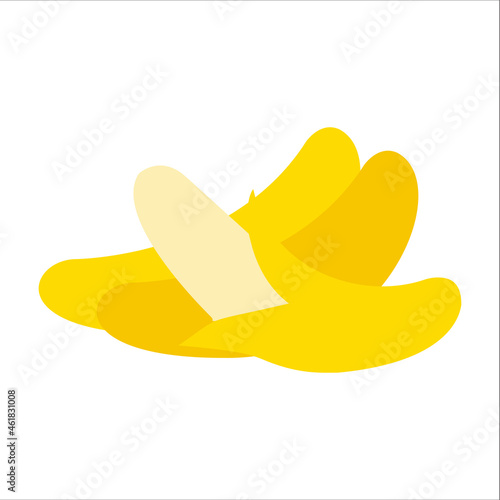 three vector images of banana flat icons accompanied design illustration