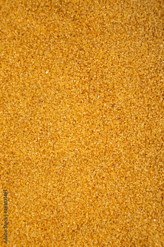 Organic Brown Sugar, top view. Flat lay, overhead, from above. Organic Brown Sugar, top view. Flat lay, overhead, from above.