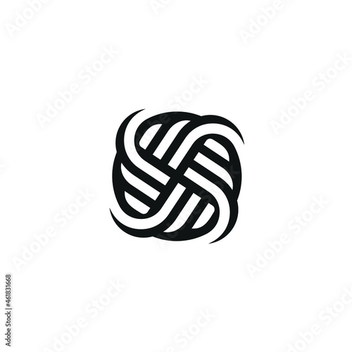 Ornamental Pattern Logo Design, Circular Concept, Abstract Mandala Template Vector