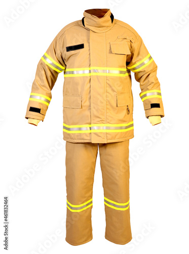 Anti-heat and fire-resistant clothing used by firefighters