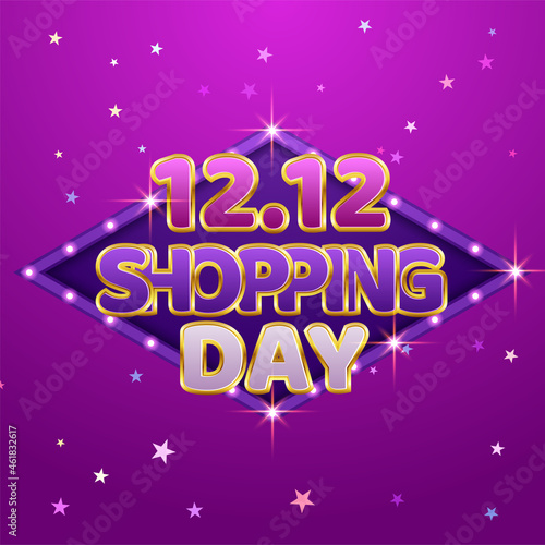 12.12 Shopping day sale banner background