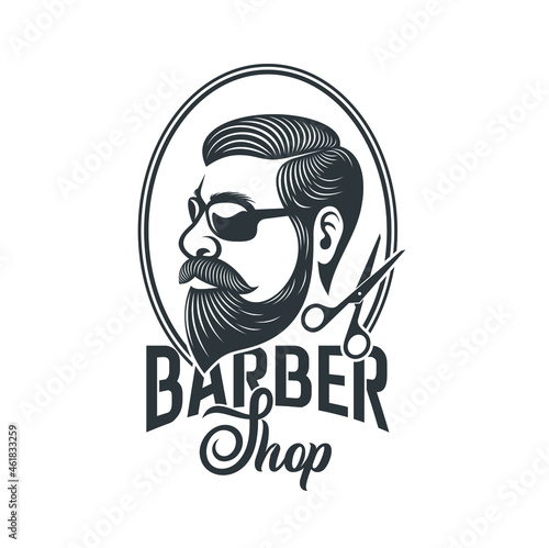 illustration for barber shop