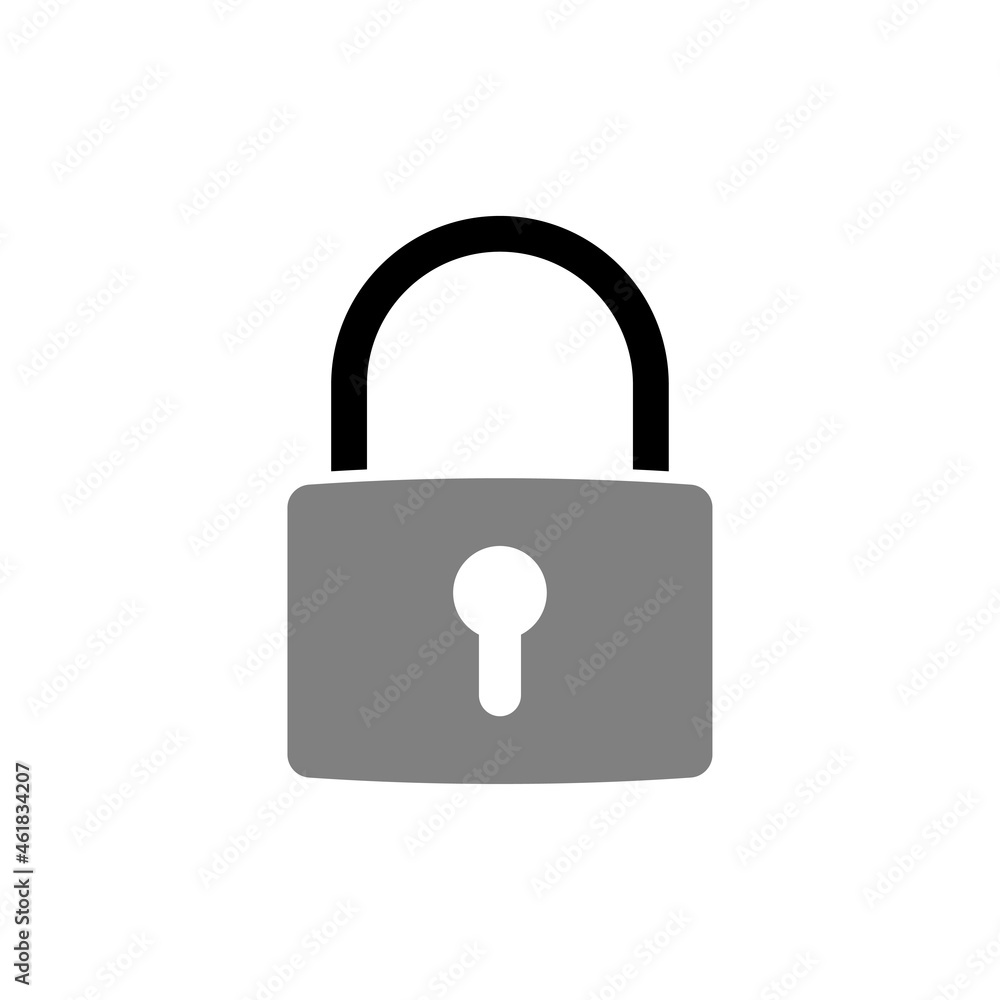 Padlock icon design template illustration vector Padlock icon design template illustration vector
