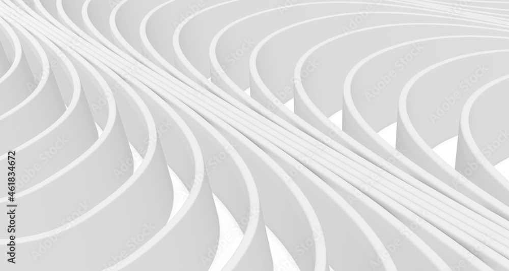 3D white wavy background for business presentation. Abstract gray stripes elegant pattern. Minimalist empty striped blank BG. Halftone monochrome design with modern minimal color illustration. 3D white wavy background for business presentation. Abstract gray stripes elegant pattern. Minimalist empty striped blank BG. Halftone monochrome design with modern minimal color illustration.