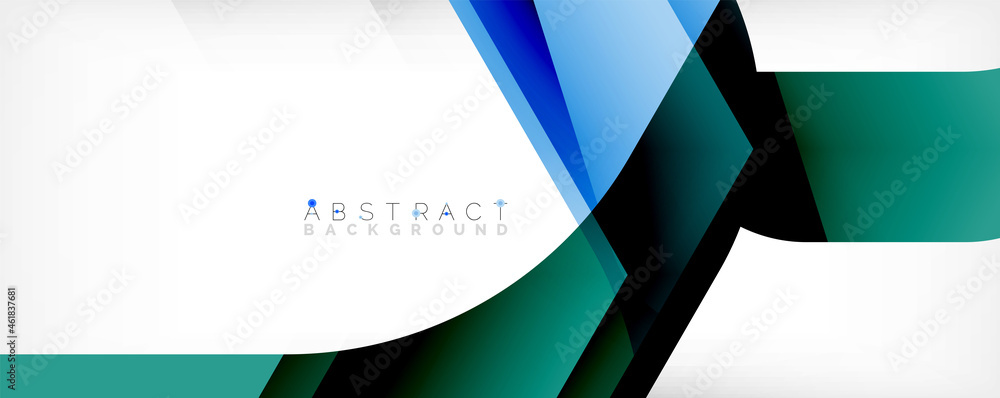 Minimal abstract background - color overlapping shapes on white with shadow lines. Vector Illustration For Wallpaper, Banner, Background, Landing Page Minimal abstract background - color overlapping shapes on white with shadow lines. Vector Illustration For Wallpaper, Banner, Background, Landing Page