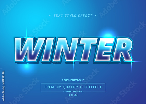 WINTER TEXT STYLE EFFECT