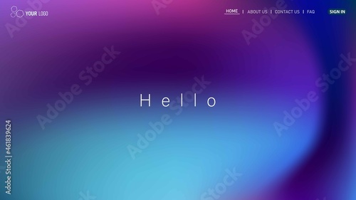 Website Landing Page Template Design, Abstract Modern design for website. Eps10