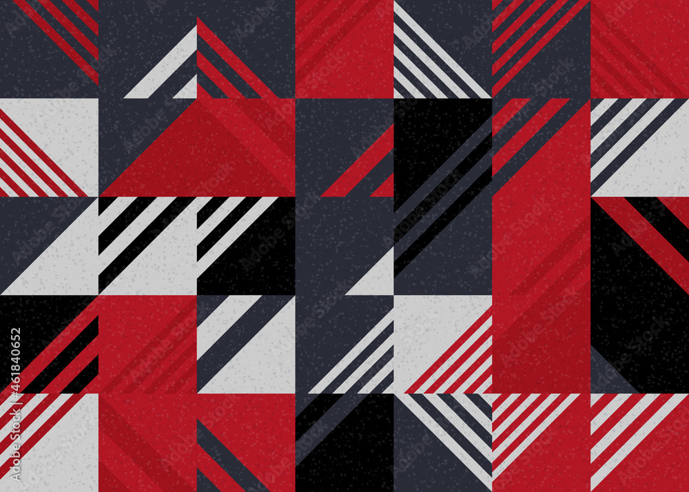 Fototapeta premium Abstract Geometric Pattern generative computational art illustration