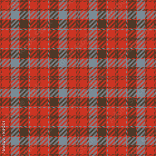 Robertson weathered tartan plaid. Scottish pattern fabric swatch close-up. 